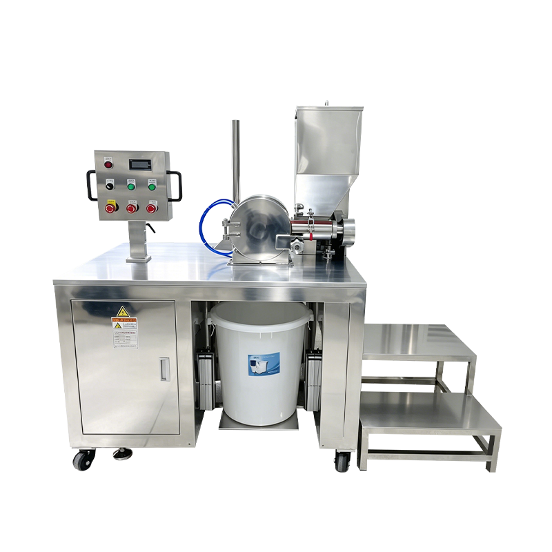 Máquina pulverizadora de polvo cosmético superfino industrial con alimentador de tornillo