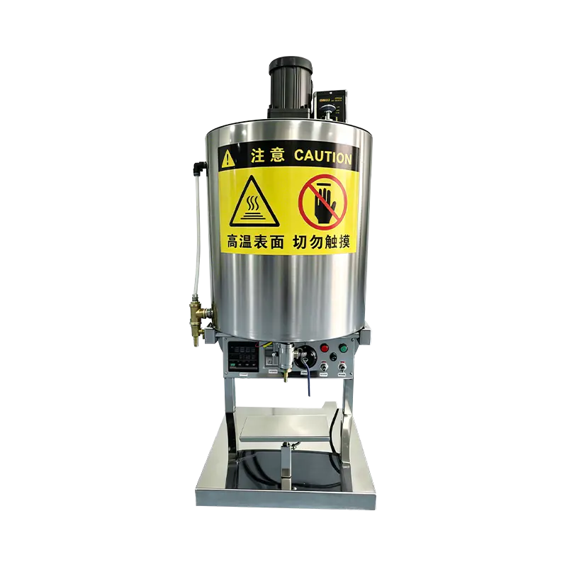 Máquina llenadora de lápiz labial semiautomática de 30 litros con agitador calefactor