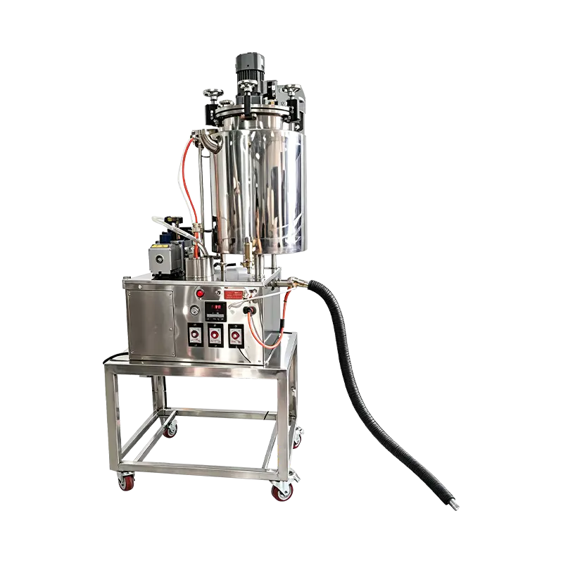 Máquina llenadora al vacío calentada semiautomática para rímel cosmético