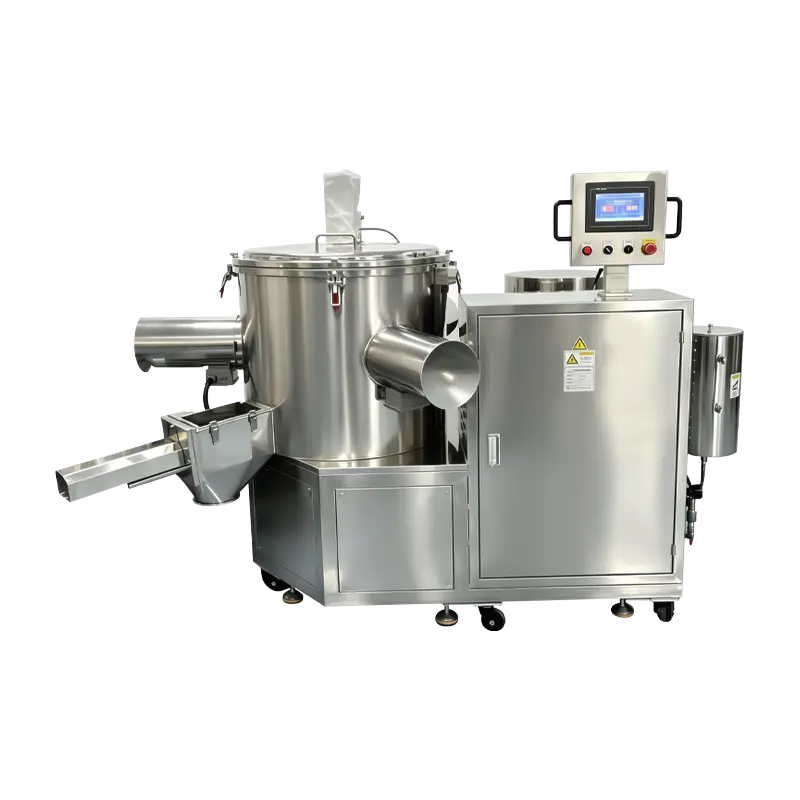 Mezclador de polvo cosmético de alto cizallamiento industrial 200L con picadora triple